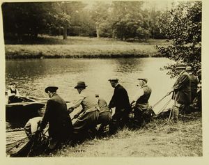 Photograph of men fishing Photograph of men fishing