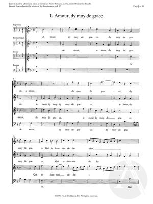 1. Amour, dy moy de grace 1. Amour, dy moy de grace