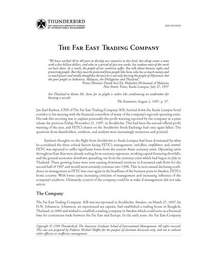 The Far East Trading Company Alexander Street A Proquest Company