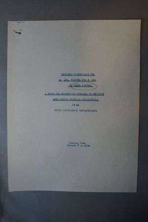 Discurso pronunciado por la Sra. Plintha Wos y Gil de Santo Domingo: A favor del tratado de igualdad de derechos ante Sesion Plenaria Extraoficial de la Sexta Conferencia Pan-Americana, Habana, Cuba, febrero 7 de 1928 Discurso pronunciado por la Sra. Plintha Wos y Gil de Santo Domingo: A favor del tratado de igualdad de derechos ante Sesion Plenaria Extraoficial de la Sexta Conferencia Pan-Americana, Habana, Cuba, febrero 7 de 1928
