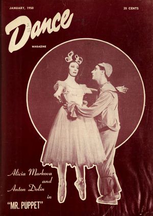 Dance Magazine, Vol. 24, no. 1, January, 1950 Dance Magazine, Vol. 24, no. 1, January, 1950