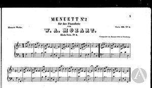Menuett No. 2 Menuett No. 2