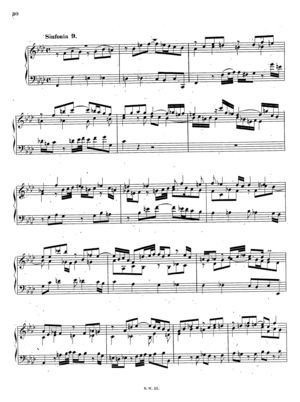 Sinfonia 9 in f, BWV 795 Sinfonia 9 in f, BWV 795
