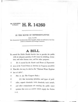 92d Congress 2d Session A Bill To Amend the Public Health Service Act to Provide the Public with an Adequate Quantity of Safe Water for Drinking, Recreation, and Other Human Uses, and for Other Purposes 92d Congress 2d Session A Bill To Amend the Public Health Service Act to Provide the Public with an Adequate Quantity of Safe Water for Drinking, Recreation, and Other Human Uses, and for Other Purposes