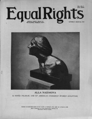 Equal Rights, Vol. 01, no. 07, March 31, 1923 Equal Rights, Vol. 01, no. 07, March 31, 1923