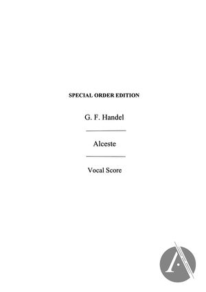 Alceste, HWV 45 Alceste, HWV 45