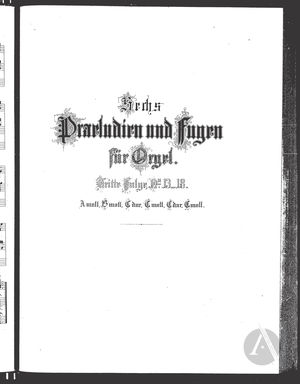Praeludium et Fuga XIII Praeludium et Fuga XIII