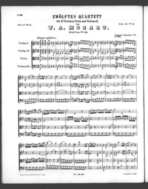 Zwölftes Quartett Zwölftes Quartett