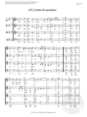 (15.) Canto di cacciatori (15.) Canto di cacciatori