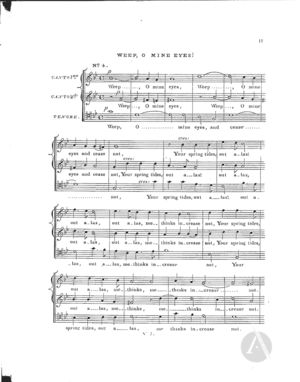 Weep, O mine eyes! Weep, O mine eyes!