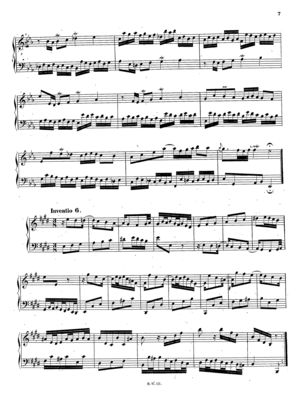 Inventio 6 in E, BWV 777, E Major Inventio 6 in E, BWV 777, E Major