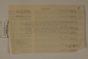 Bettrift: Meldung, August 15, 1946 Bettrift: Meldung, August 15, 1946