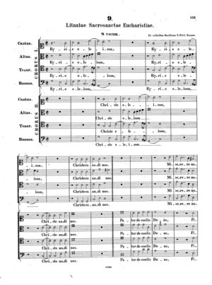 Litaniae sacrosanctae eucharistiae, G, G Flat Major Litaniae sacrosanctae eucharistiae, G, G Flat Major