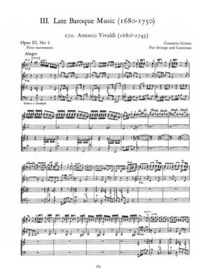 Concerto Grosso No. 6, Op. 3 Concerto Grosso No. 6, Op. 3