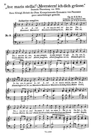 Ave maris stella! Ave maris stella!