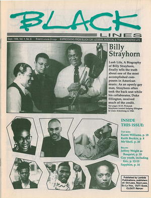 BLACKlines, Vol. 1 no. 8, September 1996 BLACKlines, Vol. 1 no. 8, September 1996