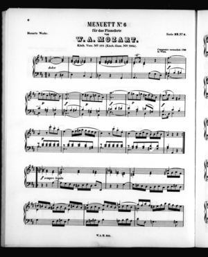 Menuett No. 5 Menuett No. 5
