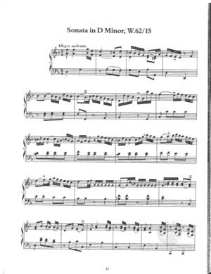 Sonata in D Minor, Wq.62/15 (H105), D Minor Sonata in D Minor, Wq.62/15 (H105), D Minor