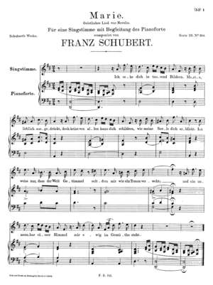 Marie. Geistliches Lied von Novalis. Marie. Geistliches Lied von Novalis.