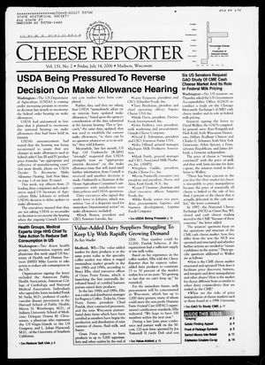 Cheese Reporter, Vol. 131, No. 2, Friday, July 14, 2006 Cheese Reporter, Vol. 131, No. 2, Friday, July 14, 2006