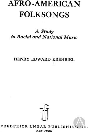 Afro American Folksongs Afro American Folksongs