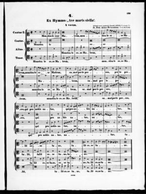 Ave maris stella. Monstra te esse matrem Ave maris stella. Monstra te esse matrem