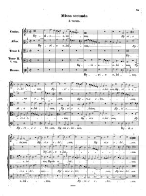 Missa secunda, Op. 26 Missa secunda, Op. 26