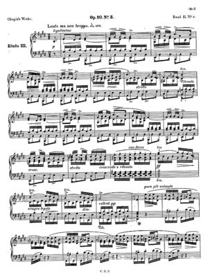 Etude, piano no. 3 Etude, piano no. 3
