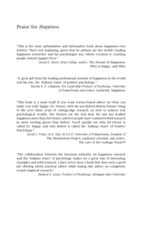 Happiness: Unlocking the Mysteries of Psychological Wealth Happiness: Unlocking the Mysteries of Psychological Wealth
