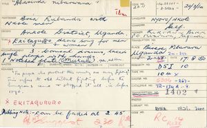 Abarinda nibarwana (Field Card) Abarinda nibarwana (Field Card)