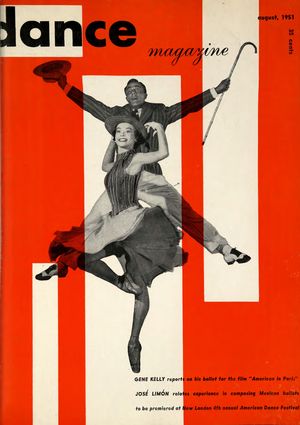 Dance Magazine, Vol. 25, no. 8, August, 1951 Dance Magazine, Vol. 25, no. 8, August, 1951