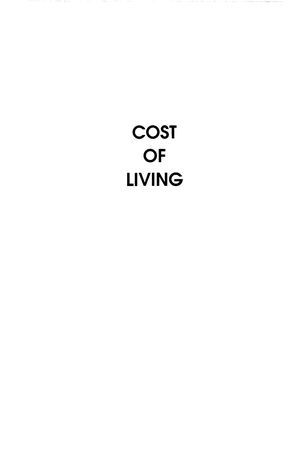Cost of Living Cost of Living