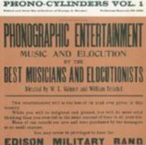 Phono-Cylinders, Vol. 1: Edited by and from the Collection of George A. Blacker Phono-Cylinders, Vol. 1: Edited by and from the Collection of George A. Blacker
