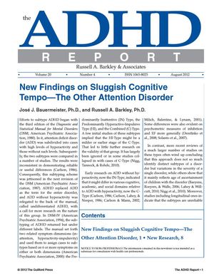 ADHD Report, Volume 20, Number 04, August 2012 ADHD Report, Volume 20, Number 04, August 2012