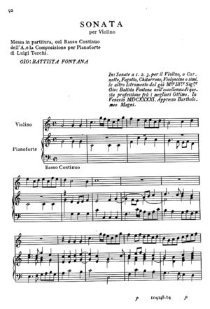 Sonata per Violino Sonata per Violino