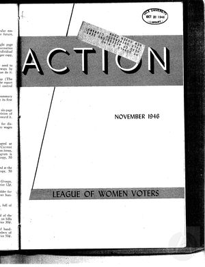 Action, vol. 2 no. 6, November 1946 Action, vol. 2 no. 6, November 1946