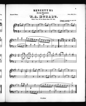 Menuett No. 4 Menuett No. 4
