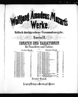Sonate No. 1 für Pianoforte und Violine Sonate No. 1 für Pianoforte und Violine