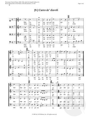 (9.) Canto de' diavoli (9.) Canto de' diavoli