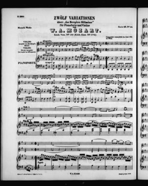 Zwölf Variationen, K. 359 Zwölf Variationen, K. 359