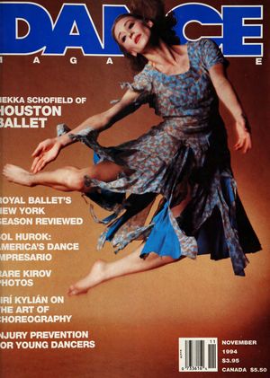 Dance Magazine, Vol. 68, no. 11, November, 1994 Dance Magazine, Vol. 68, no. 11, November, 1994