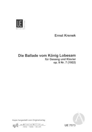 Die Ballade vom König Lobesam Die Ballade vom König Lobesam