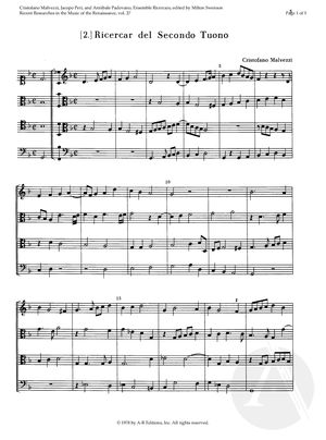 2. Ricercar del Secondo Tuono 2. Ricercar del Secondo Tuono