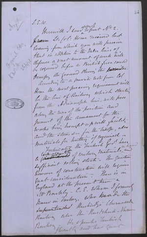 Copy of Report No. 2 from Lt. Co. Horn, December 5, 1876 Copy of Report No. 2 from Lt. Co. Horn, December 5, 1876