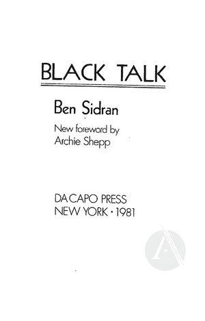 Black Talk Black Talk