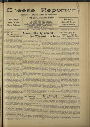 Cheese Reporter, Vol. 56, no. 31, April 11, 1932 Cheese Reporter, Vol. 56, no. 31, April 11, 1932