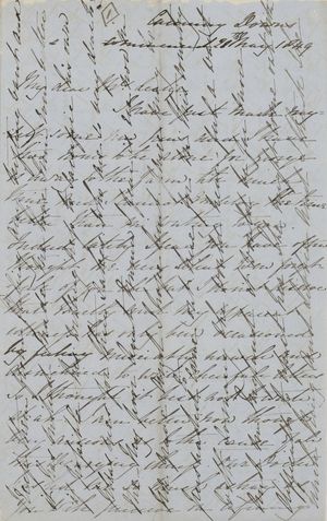 Letter from Emmeline MacArthur Leslie to Jane Davidson Leslie, May 28, 1849 Letter from Emmeline MacArthur Leslie to Jane Davidson Leslie, May 28, 1849