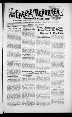 Cheese Reporter, Vol. 73 no. 17, Friday, December 17, 1948 Cheese Reporter, Vol. 73 no. 17, Friday, December 17, 1948
