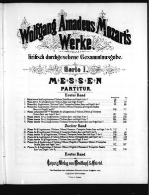 Missa Brevis, KV. 49, G Major Missa Brevis, KV. 49, G Major
