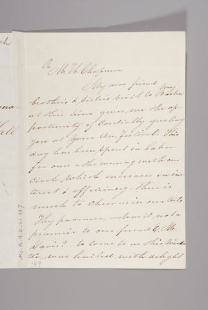 Letter from Sarah Pugh to Maria Weston Chapman, December 10, 1845 Letter from Sarah Pugh to Maria Weston Chapman, December 10, 1845